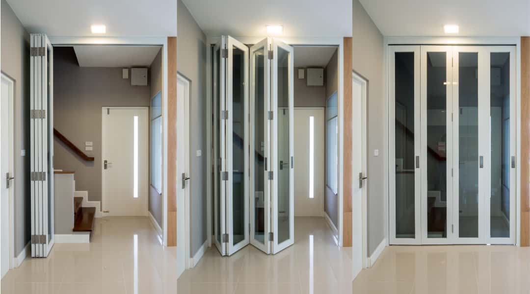 This is a photo of internal bi-folding doors installed by Birmingham bi-folding doors